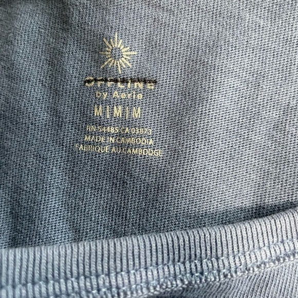 NWOT Offline by Aerie graphic tee in blue. Size Medium. - Picture 5 of 5